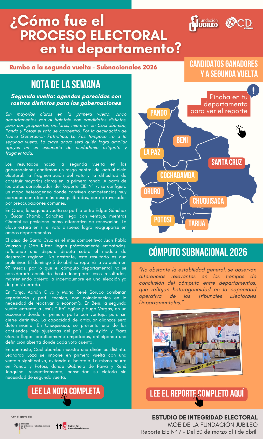 Reporte N°7 - EIE 2026 segunda vuelta